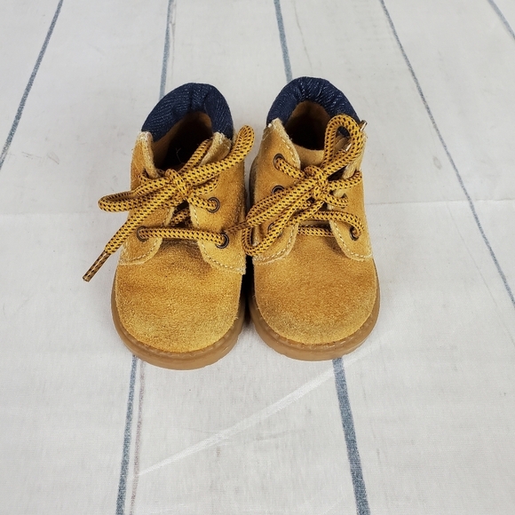 2/$25 Smartfit Toddler Suede Work Boots Tan Size 2 Unisex - Picture 9 of 13